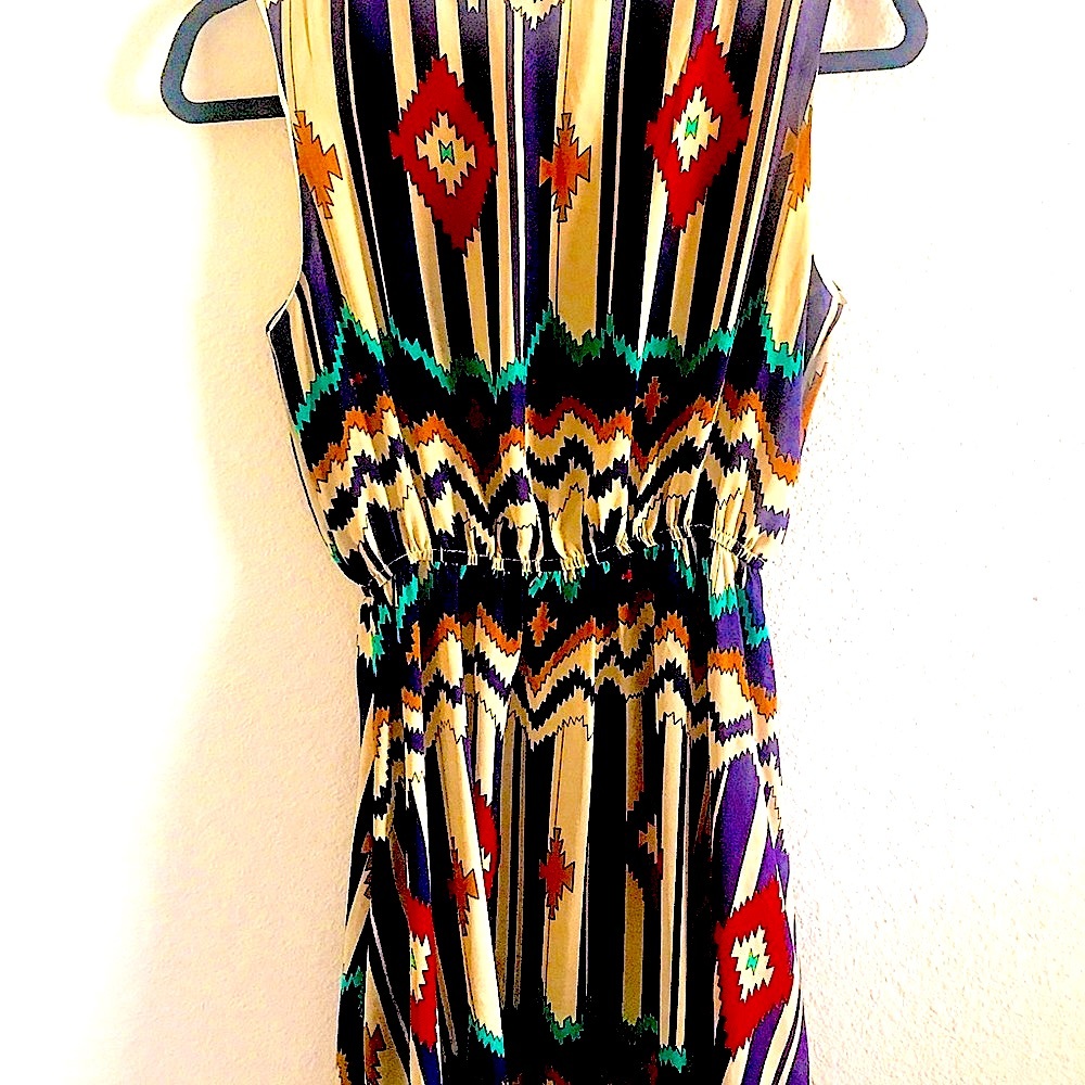Anthropologie southwestern print cocktail dress. Size Small